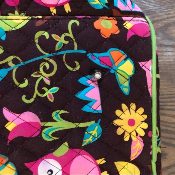 N. Gil  Owl Tote Bag Overnight Weekender Zip Top - Picture 4 of 9